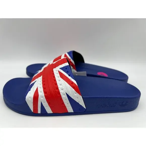 Adidas Originals Adilette Great Britain Slides G55377 Men’s Size 4 NWT - Picture 2 of 12